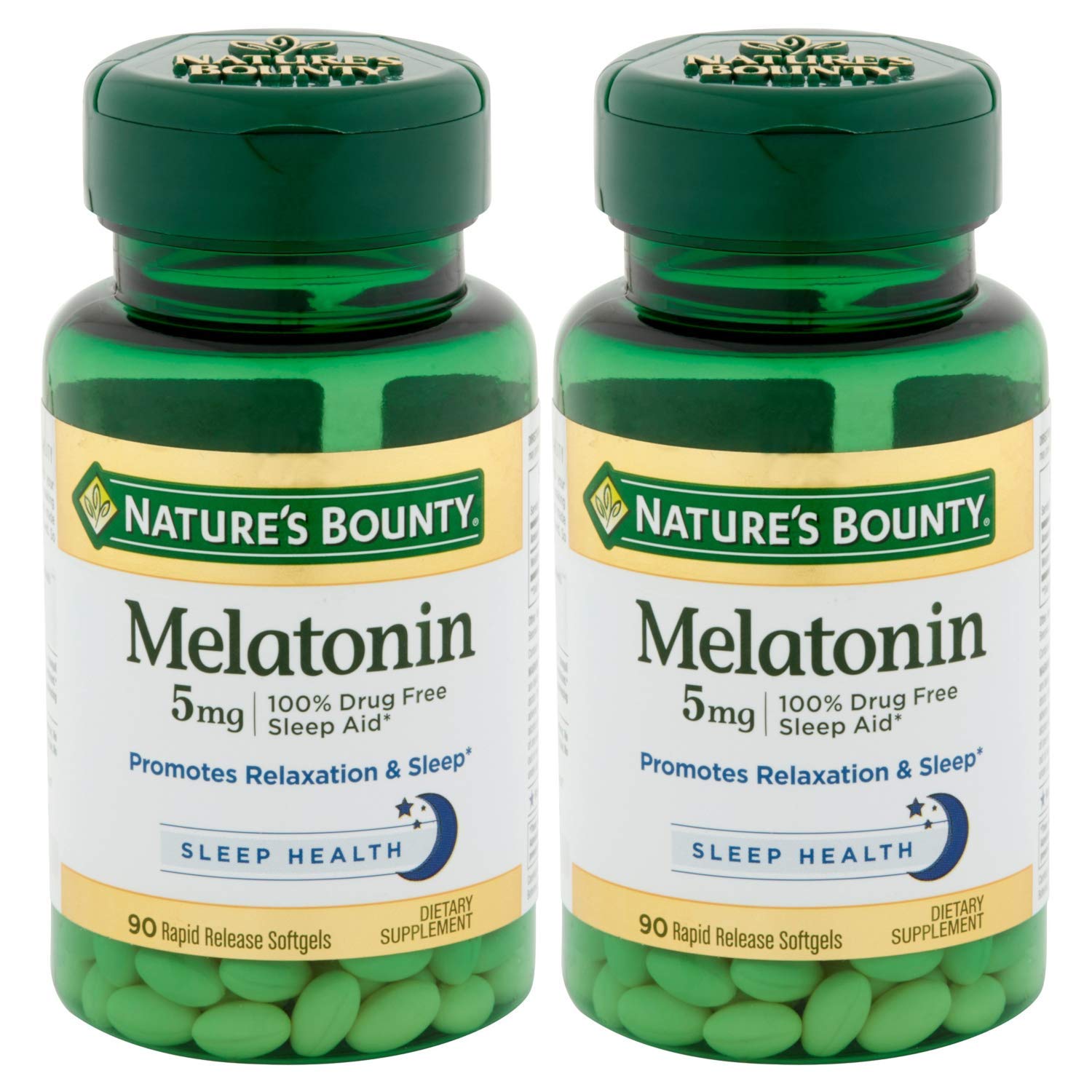 Product image of Nature's Bounty Melatonin 90 Softgels 0.00 oz 0.00 oz Pack of 2